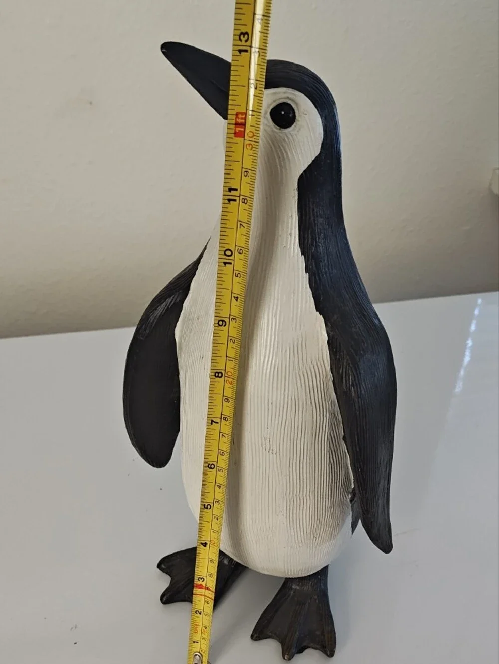 Decorative Heavy Plastic Black & White Penguin